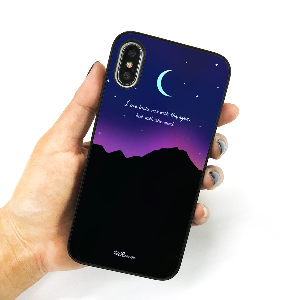 【iPhone XS / X ケース】 Dparks Twinkle Case オーロラムーンライト【ホログラム】