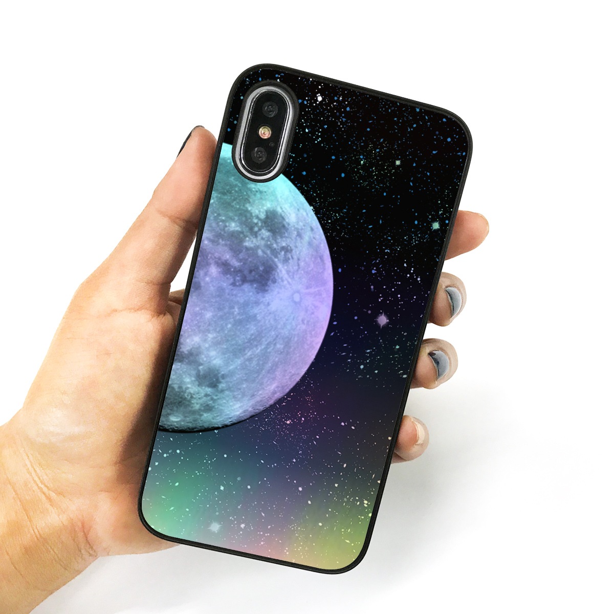 iPhone XS / X ケース Dparks Twinkle Case ムーンレフト（ディーパークス トゥインクルケース）アイフォン カバー ホログラム