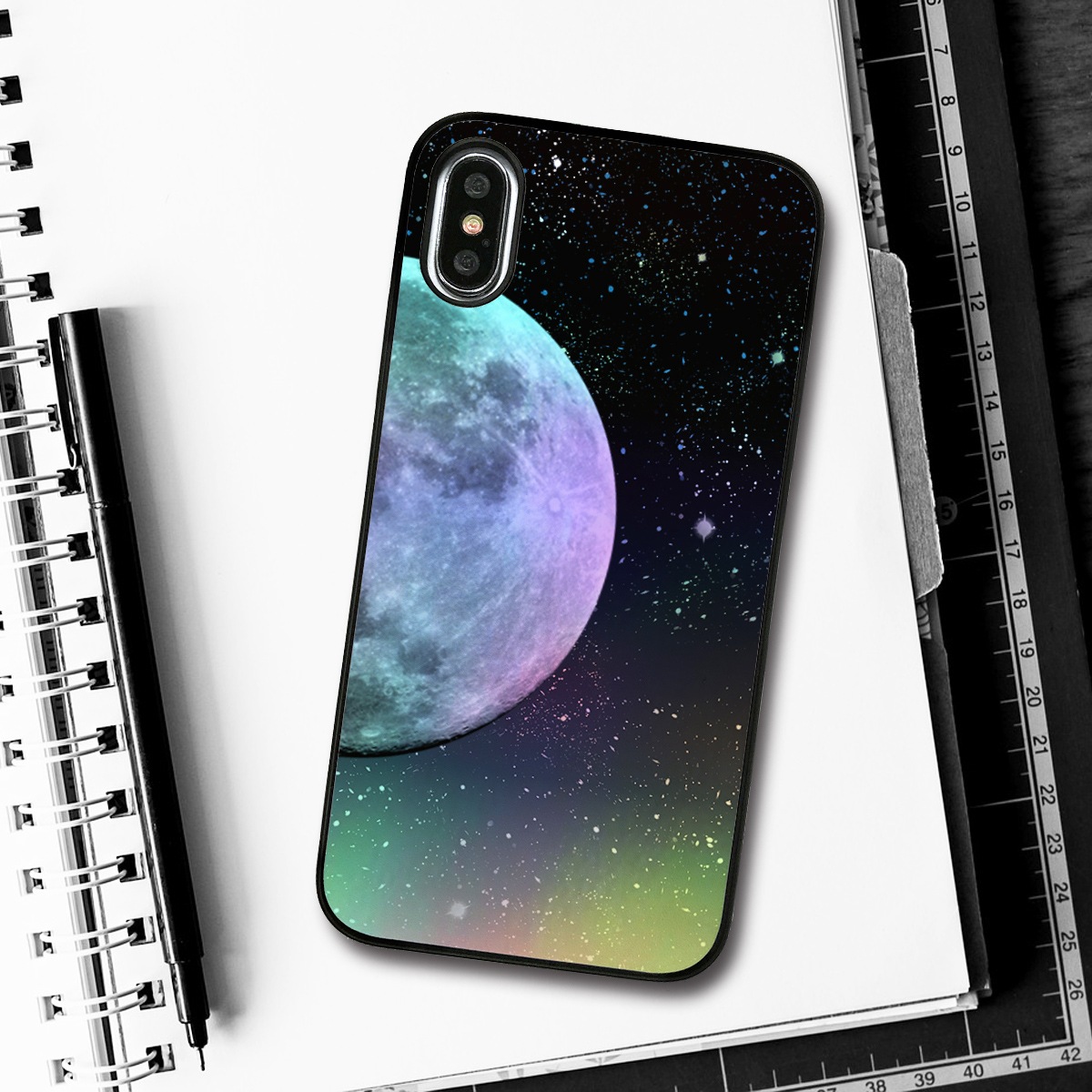 iPhone XS / X ケース Dparks Twinkle Case ムーンレフト（ディーパークス トゥインクルケース）アイフォン カバー ホログラム