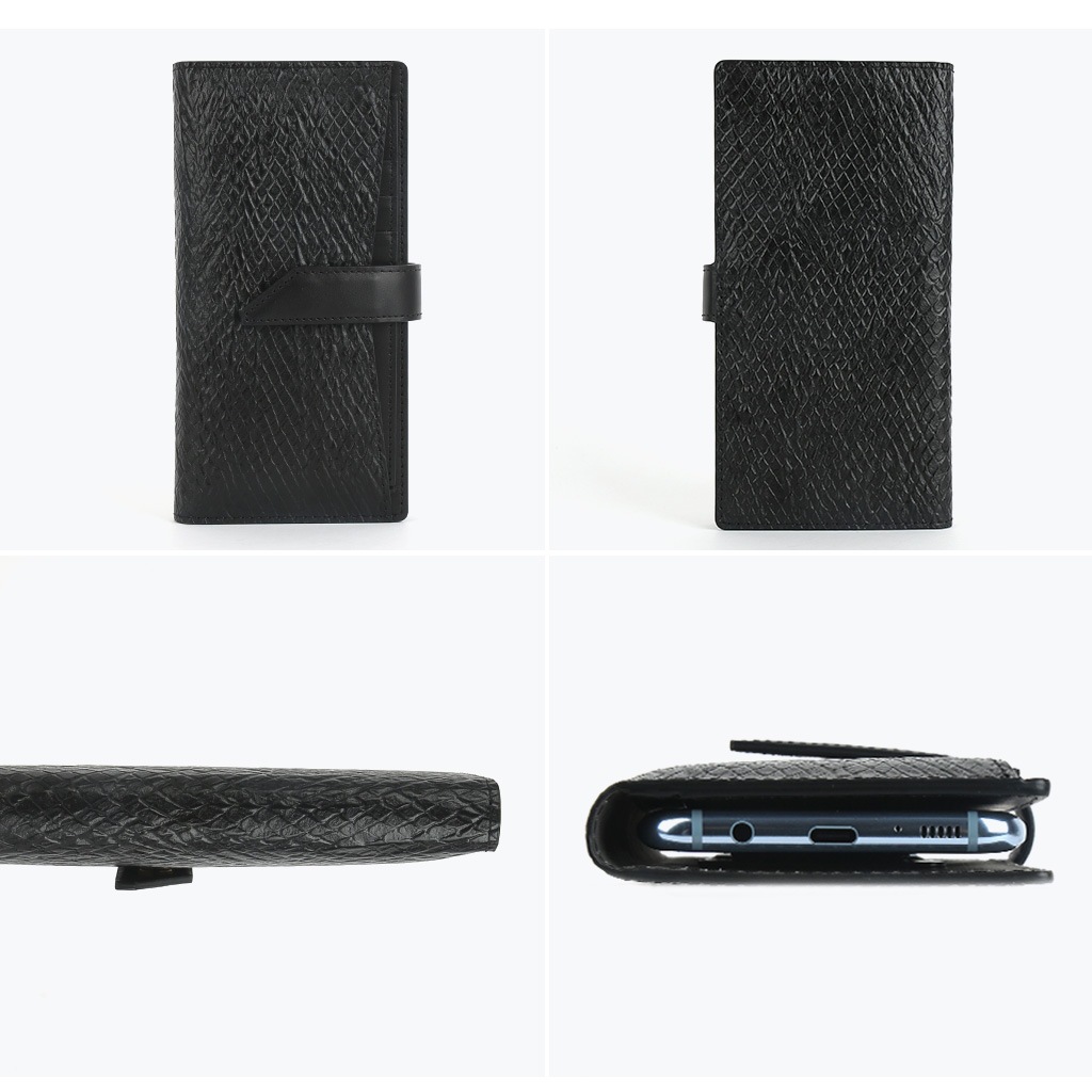 スマホケース 手帳型 スライド式 多機種対応 マルチケース Design Skin WALLET PLUS（デザインスキン ウォレットプラス）本革 取り外しできるにカードウォレット付き  Mサイズ Lサイズ