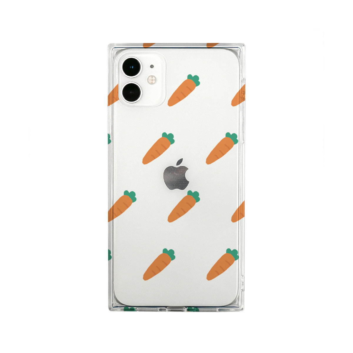 Iphone Se3 第3世代 22年 ケース カバー Akan ソフト スクエアケース ニンジン パターン Iphone Se2 11 8 7 Mycaseshop 通販