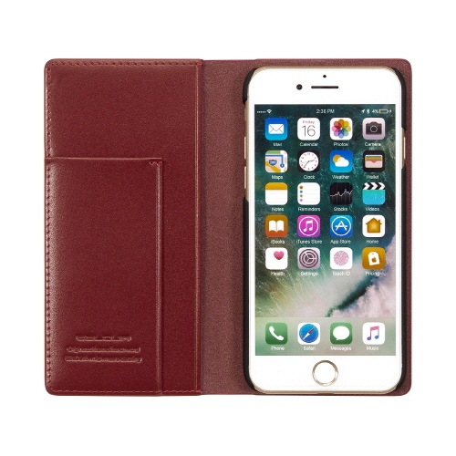 iPhone SE (第3世代) ケース カバー 【手帳型 本革】Eblouir Dot Studs Diary [iPhone SE3/SE2/8/7]