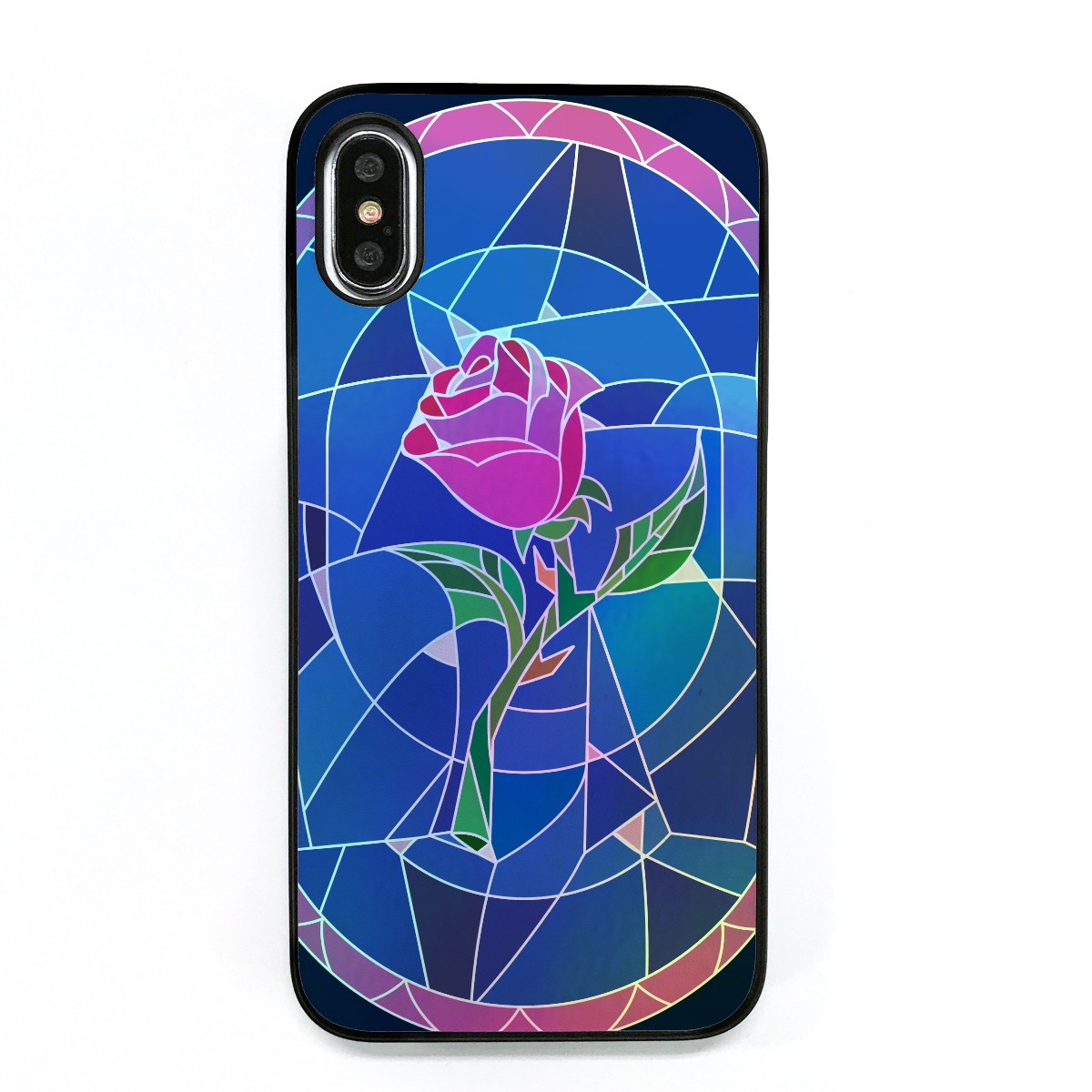 iPhone XS / X ケース Dparks Twinkle Case ステンドグラス（ディーパークス トゥインクルケース）アイフォン カバー ホログラム