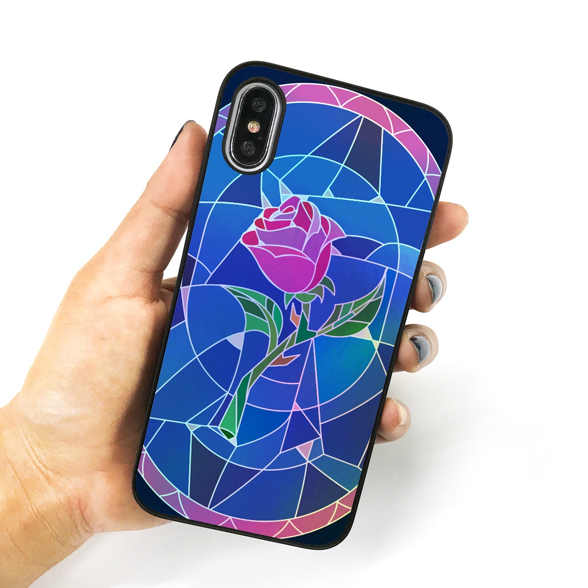 iPhone XS / X ケース Dparks Twinkle Case ステンドグラス（ディーパークス トゥインクルケース）アイフォン カバー ホログラム