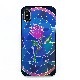 iPhone XS / X ケース Dparks Twinkle Case ステンドグラス（ディーパークス トゥインクルケース）アイフォン カバー ホログラム