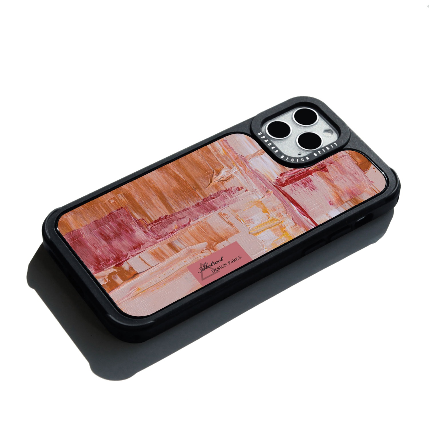 iPhone 12 mini / iPhone 12 Pro / 12  対応 ケース Dparks BLACK COVER ペインティング 背面カバー型 [ 画面・カメラ保護設計 四隅のクッションが衝撃吸収 ]