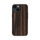 Man&Wood [ iPhone 15 / 15 Pro 用] MagSafe対応 天然木ケース Ebony 木製 スマホケース