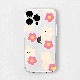 168cm [ iPhone 14 / 14 Pro / iPhone 13 ] ソフトクリアケース くまちゃん＆ハッピーフラワーズ