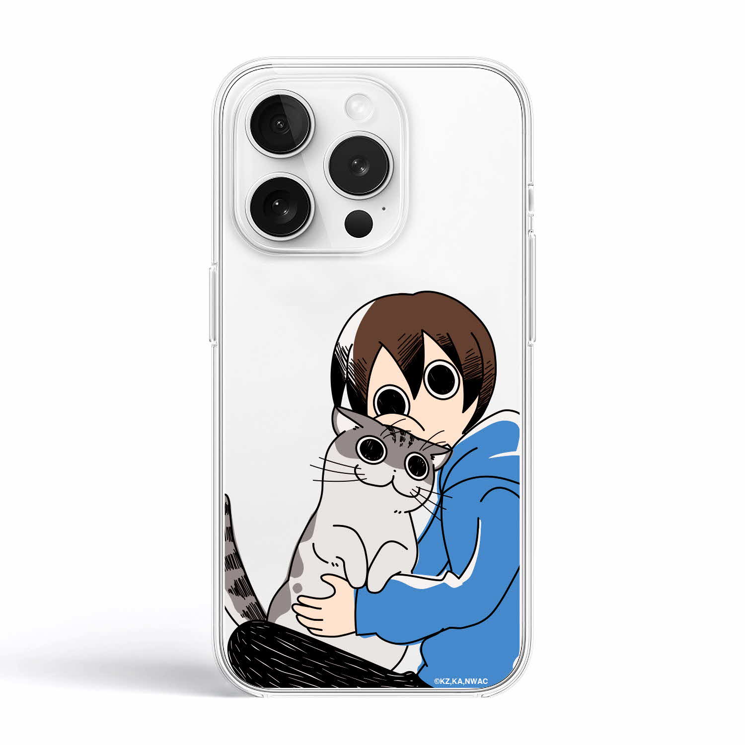 iPhone 16 Proケース CAGED D GLOSSYバンパー シルバー