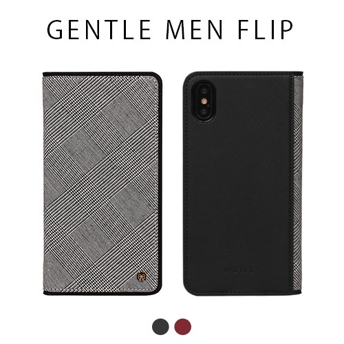【在庫限り 半額セール】iPhone XS / X ケース iPhone XS Max ケース iPhone XR ケースGENTLEMAN FLIP 手帳型 （スティール ジェントルマンフリップ）アイフォン カバー