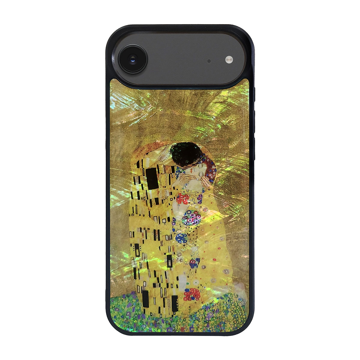 [ iPhone 17 / iPhone Air / 17 Pro 用] 天然貝ケース 名画 接吻 