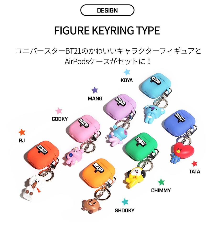 BTS BT21 RJ minini ドール　AirPodsケース　トートバッグ BTS BT21 RJ minini ドールAirPodsケーストートバッグ