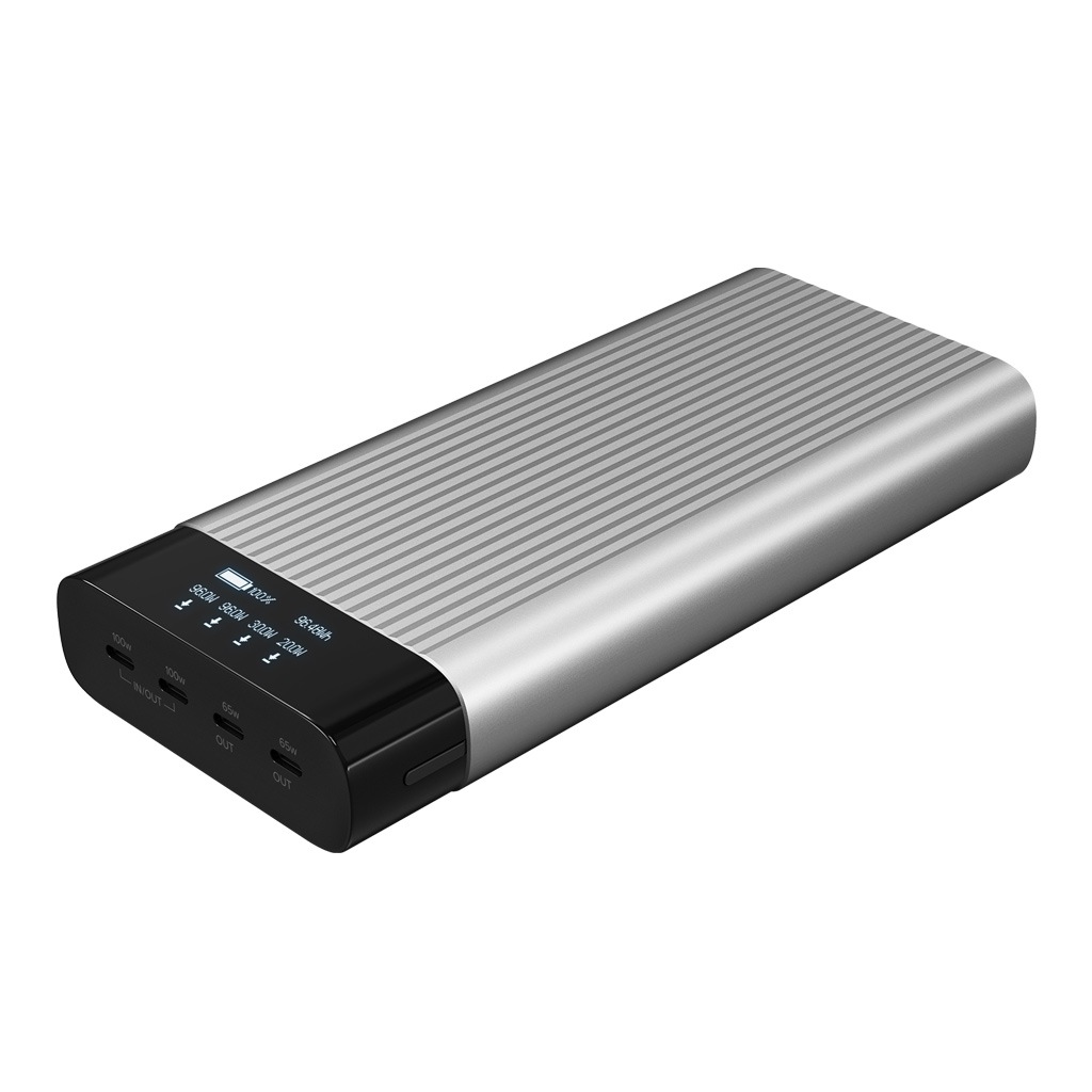 HyperJuice 245W バッテリーパック 27,000mAh [大容量 4台同時急速充電 OLEDディスプレイ 機内持ち込み可 Type C] HYPER++