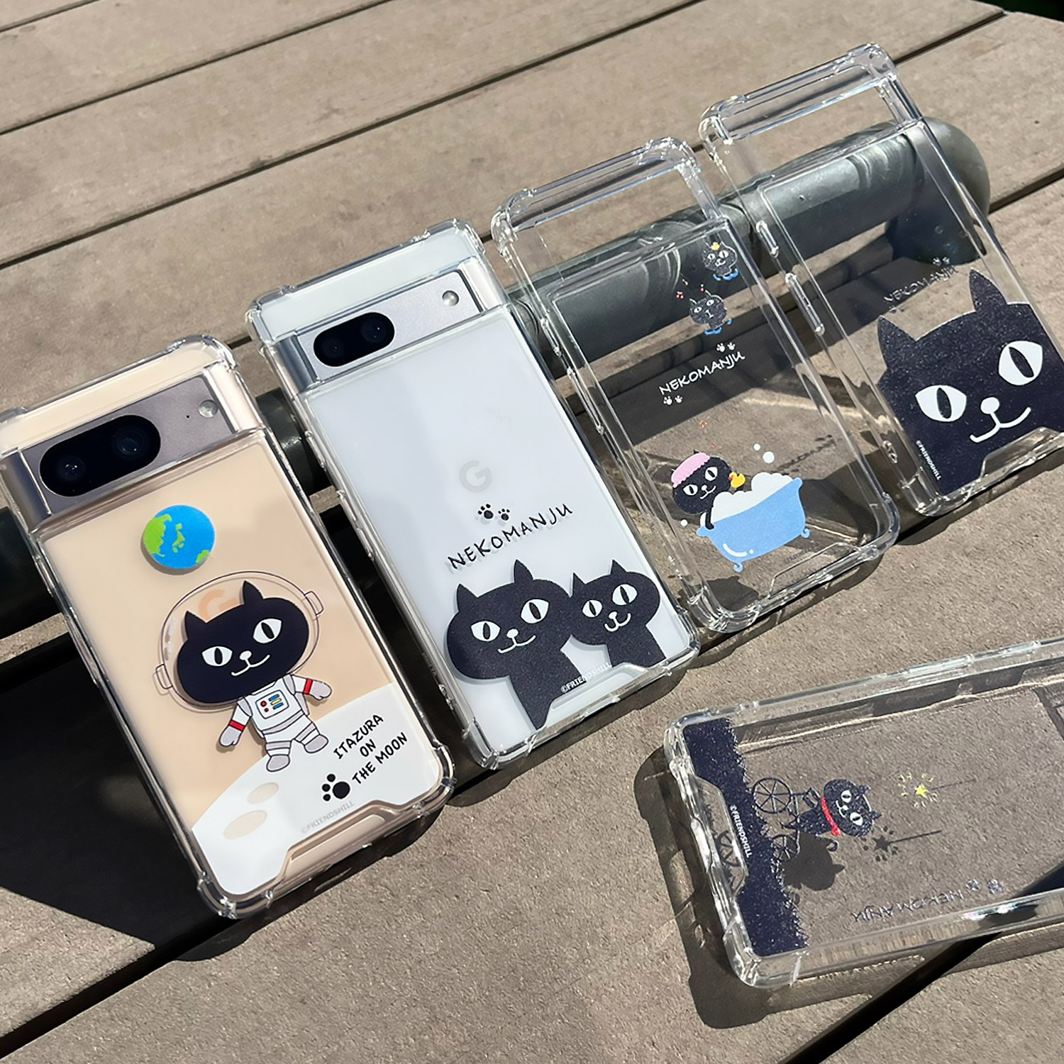 [Google Pixel 7a / 8 / 8a 用] ネコマンジュウ ハイブリッドケース 公式ライセンス品