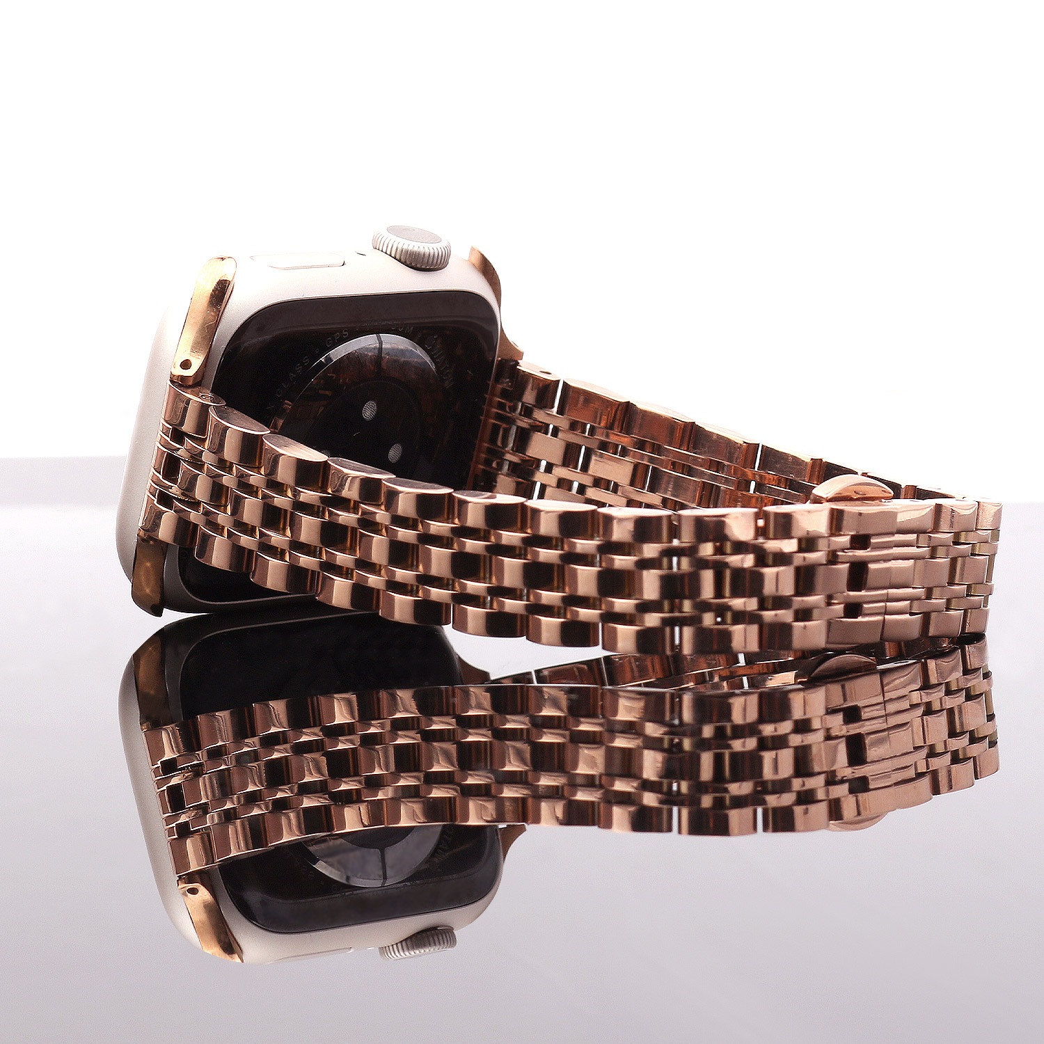 アップルウォッチ ステンレススチールバンド JUBILEE METAL BAND 交換バンド for Apple Watch 49mm, 46/45/44/42/41/40/38mm (Ultra2/1,Series10-1,SE)