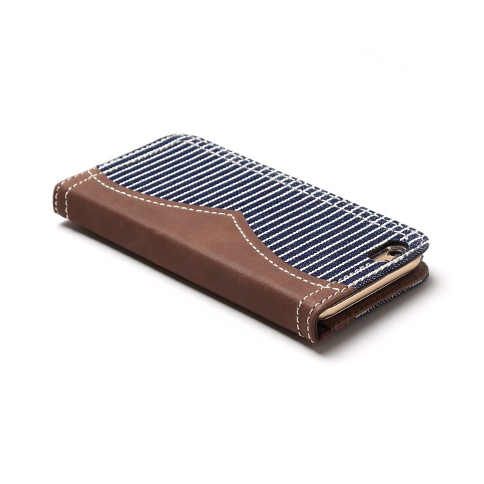 iPhone6s ケース 手帳型 ZENUS Denim Stripe Diary（ゼヌス デニムストライプダイアリー）アイフォン iPhone6