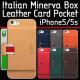 iPhone SE/5/5s ケース SLG Design D6 Italian Minerva Box Leather Card Pocket Bar （イタリアンミネルバボックスレザーカードポケットバー）牛革 