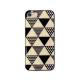 iPhone SE (第3世代) ケース カバー ikins 天然貝ケース 幾何学デザイン [iPhone SE3/SE2/8/7] Mondrian Pyramid Equator