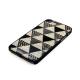 iPhone SE (第3世代) ケース カバー ikins 天然貝ケース 幾何学デザイン [iPhone SE3/SE2/8/7] Mondrian Pyramid Equator
