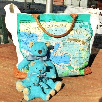 高級カシミヤ製テディベア。孔雀グリーン色のピーコック・キッドベア【24cm】|キッドベアH24cm|●テディベア　人気NO.1の定番ベア