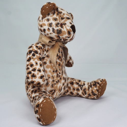 未使用✨BOTTEGA VENETA TEDDY BEAR LEOPARD 高級カシミヤ製テディベア。ヒョウ柄のレオ・キッドベア【24cm