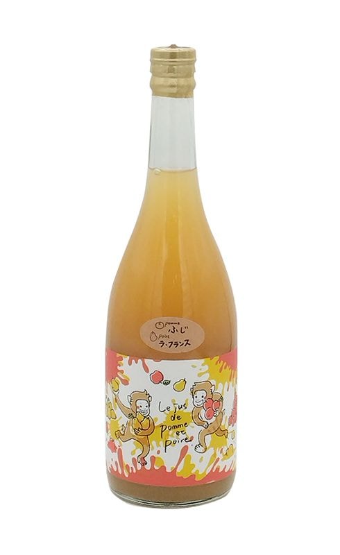 ラポムレ  長野県・中川村<br>すりおろしりんご＆洋梨（ラ フランス）ジュース 2024<br>砂糖、香料、着色料無添加