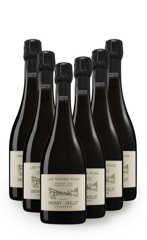 【6本まとめ買い特価】<br>ドント・グルレ　レ・テール・フィーヌ　ブラン・ド・ブラン　エクストラ・ブリュット　NV