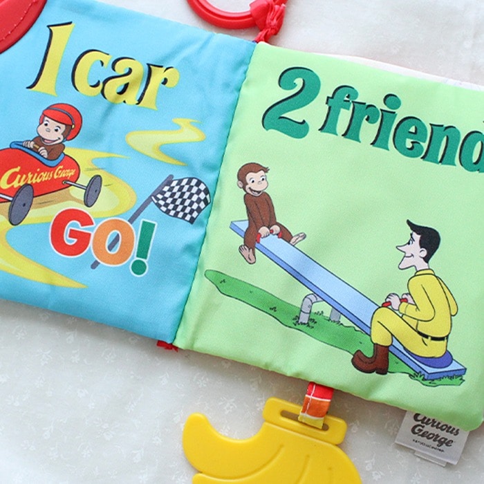 激レア　おさるのジョージ　布絵本 楽天市場】おさるのジョージ ソフトブック 布絵本 布えほん