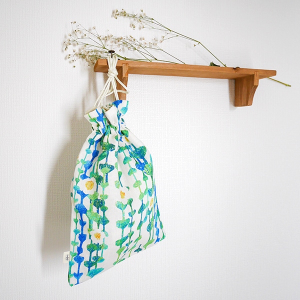 1/6fabric 麻の巾着袋 (大) 20×25cm (BOXギフト対象) | ブランド