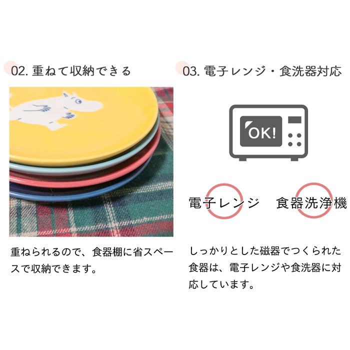 MOOMIN ムーミン プレート 4枚セット 14cm (ギフト対象) | 商品種別