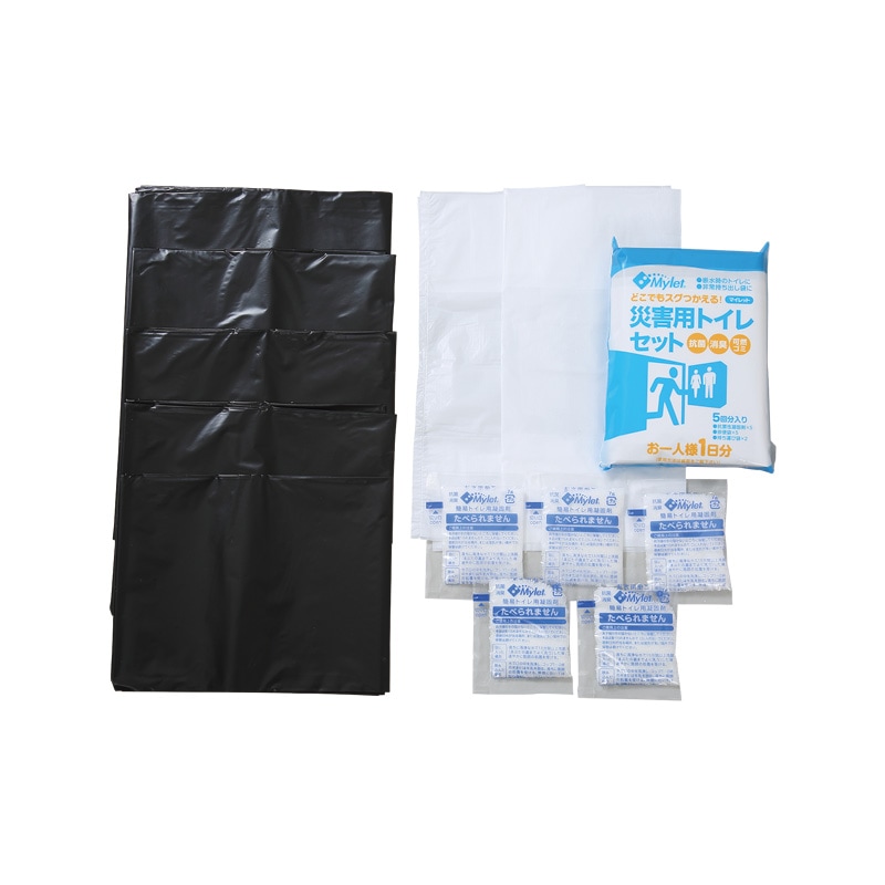 トイレの防災セット　トイレBOX（5回分・組立て便器付き）