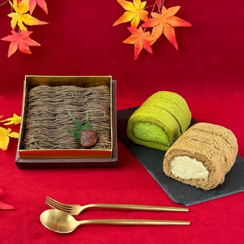 茶千本とロールケーキセット