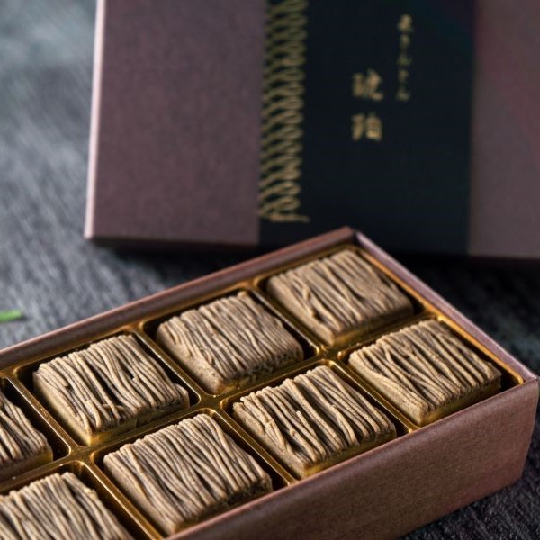 茶千本(ほうじ茶モンブラン)とほうじ茶栗きんとん(琥珀)セット