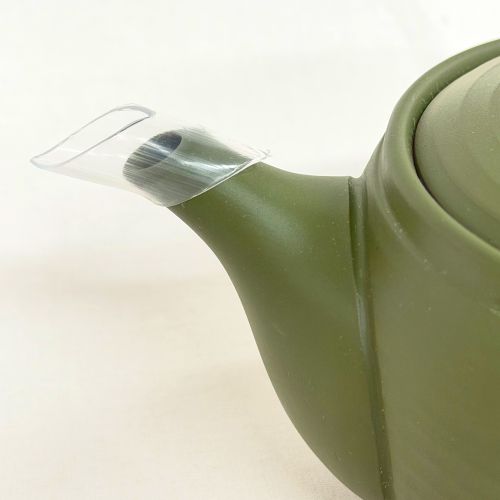 常滑焼急須 緑泥碗大ぼかし　[Y657]