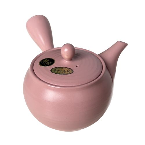 常滑焼急須　ピンク　[No.360]