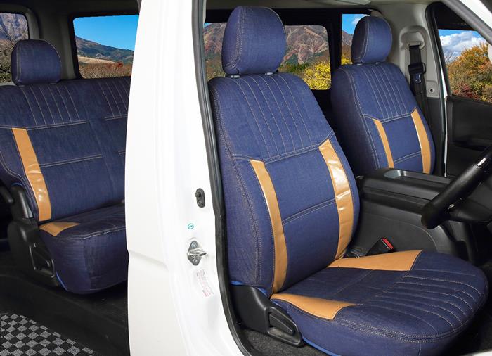 エブリイワゴン シートカバー デニム シートカバー 全席セット DA17W