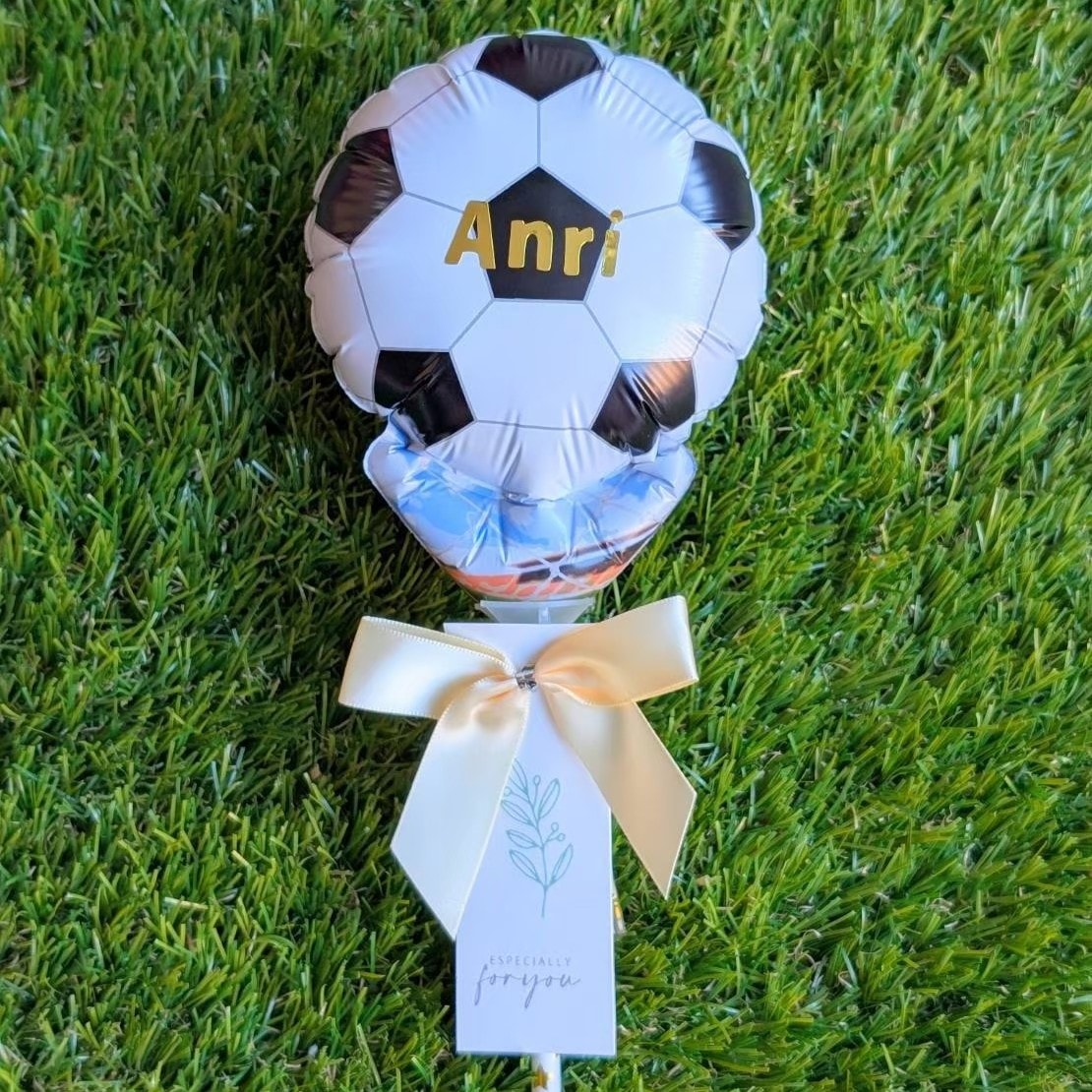 サッカーバルーン 名入れ例