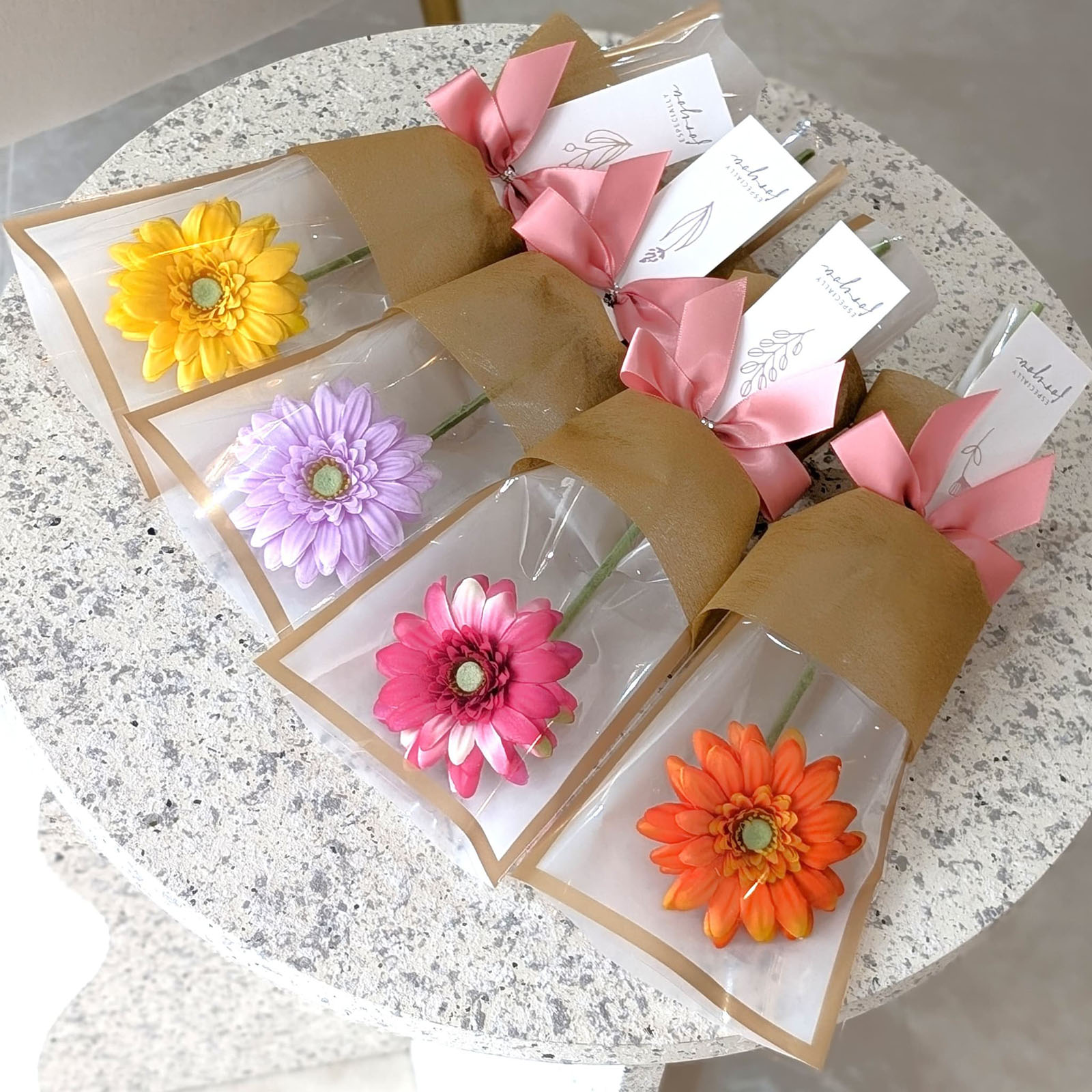 【FB-04】(造花)枯れないお花の1本巻き(全12種)