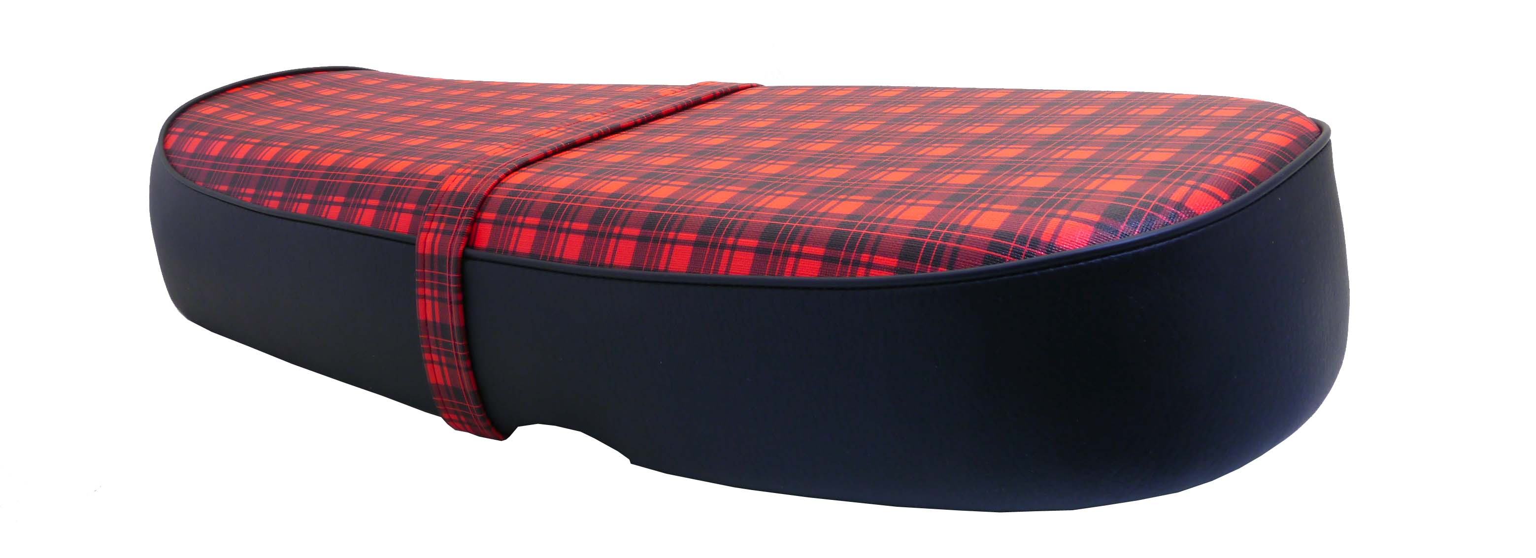 ホンダ CD ベンリィ ダブルシート タイプ9 黒×シルバーパイピング