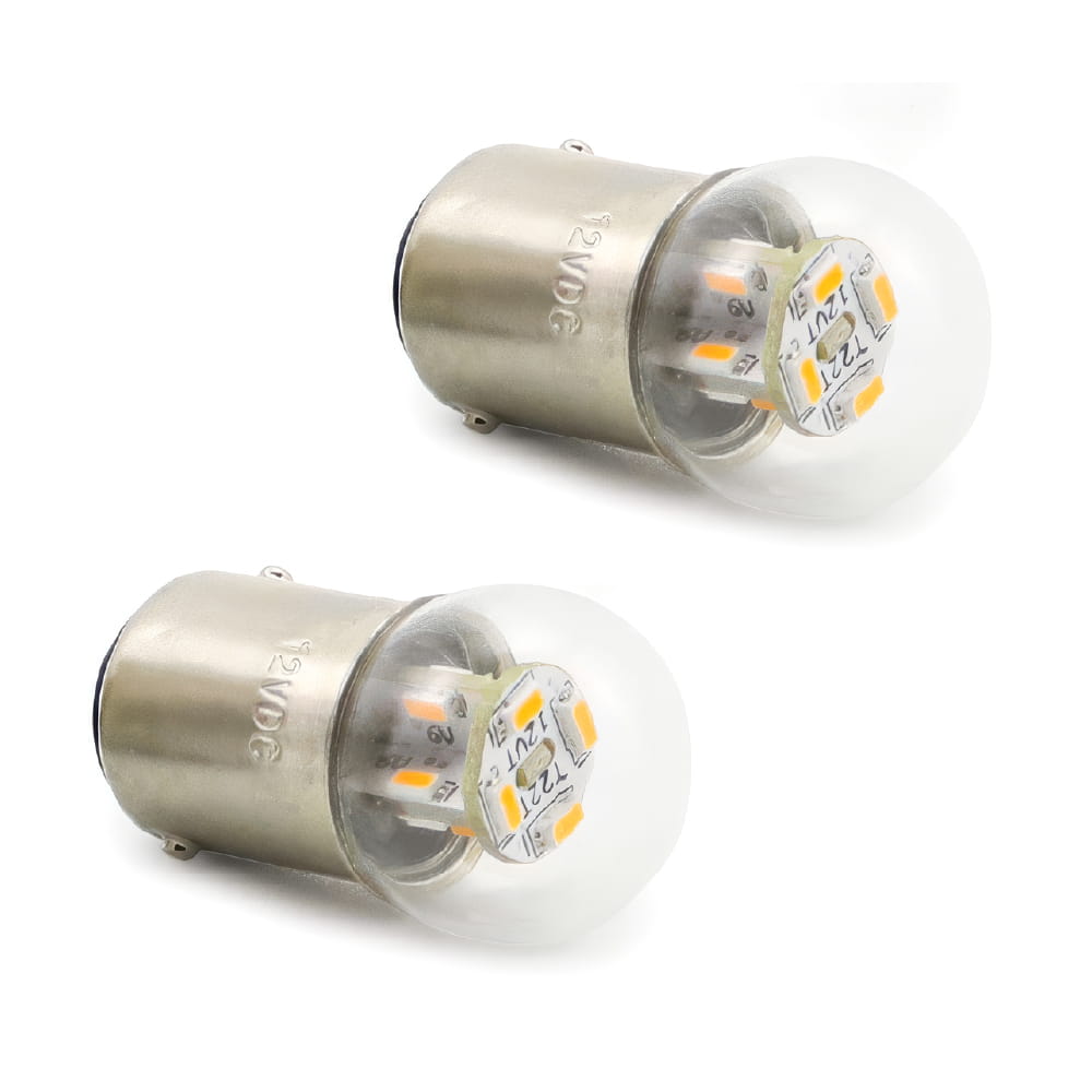 LED�����󥫡����ŵ塡12V��G18��BA15S�����󥰥�塡����� ����SET��6000K