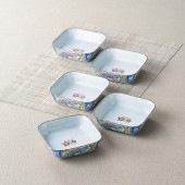 有田焼 金雲香梅 角中鉢5客揃 011-845M 日本製 和食器 内祝い 結婚内祝い 出産内祝い 新築祝い 就職祝い 結婚祝い 引き出物 お返し|和食器|キッチン