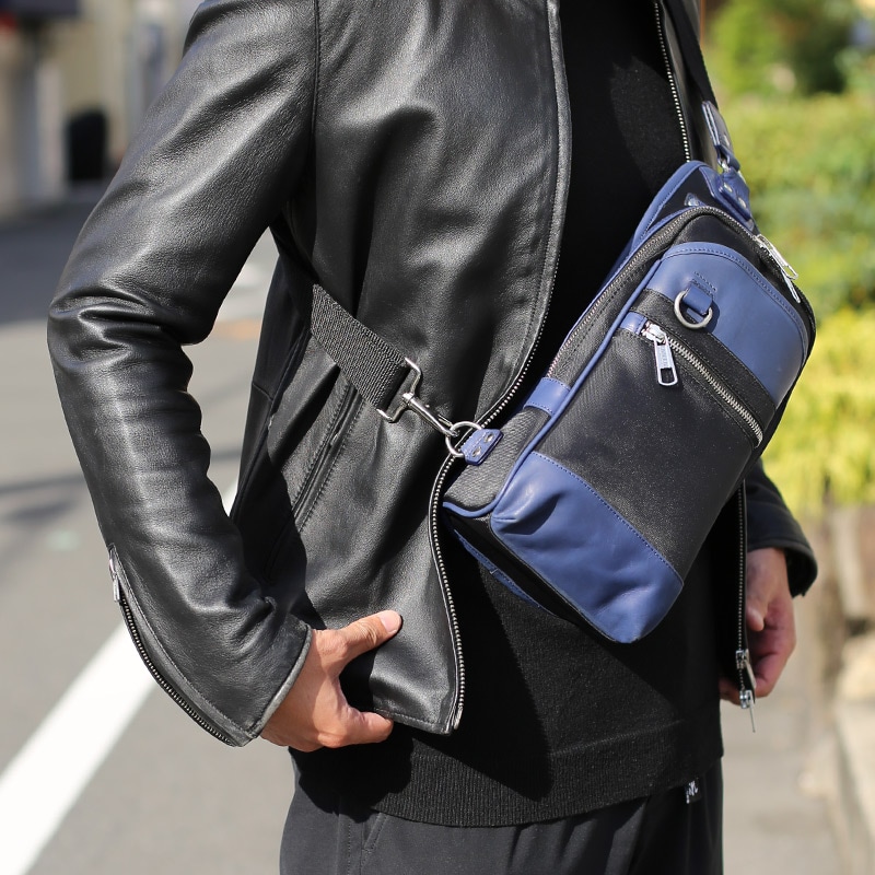 anday/ナダヤ】本革×ナイロンの軽量ボディバッグ - ナダヤオフィシャル