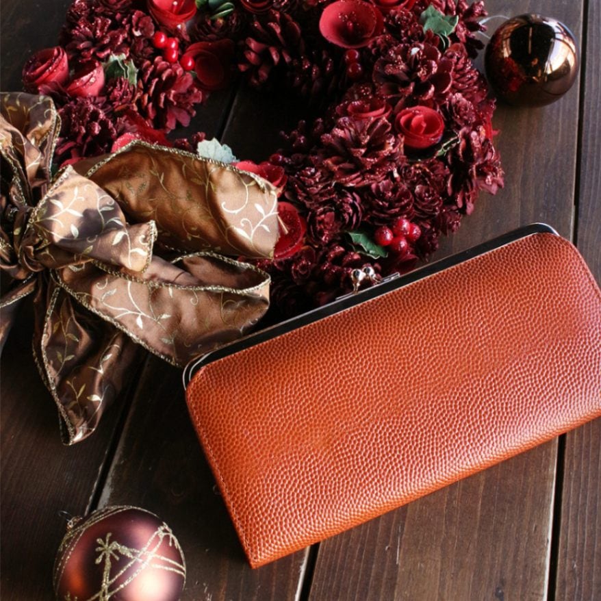 バスケ革のがま口長財布 レディース レザージー 【ナダヤスポーツ