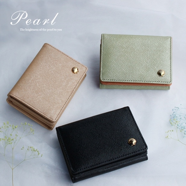 ラマーレ/lamaree】三つ折り財布 pearl［pe-005］