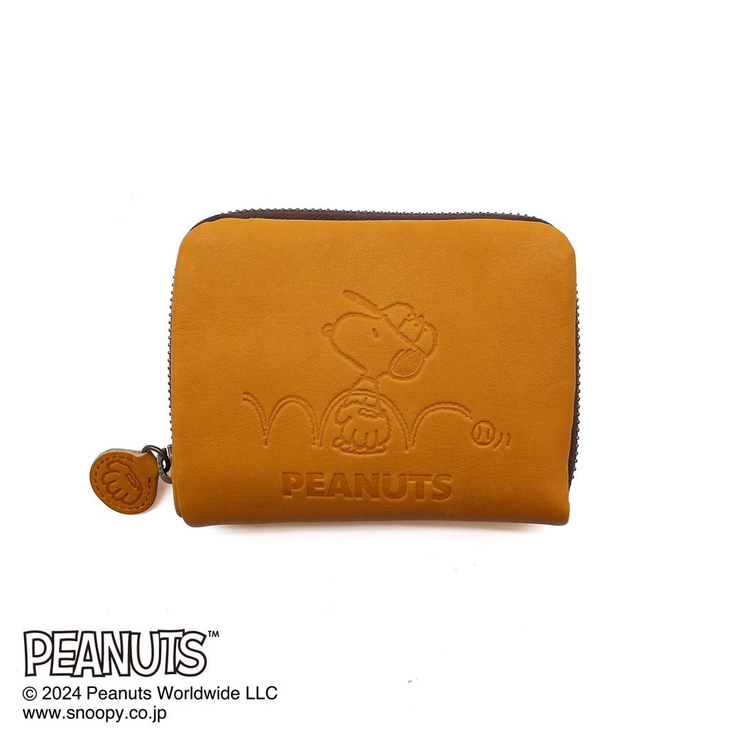 PEANUTS&M's モニュメント 75cm 海外限定 要在庫確認 スヌーピー ラウンドポーチ ベージュ PEANUTS 75th SNOOPY