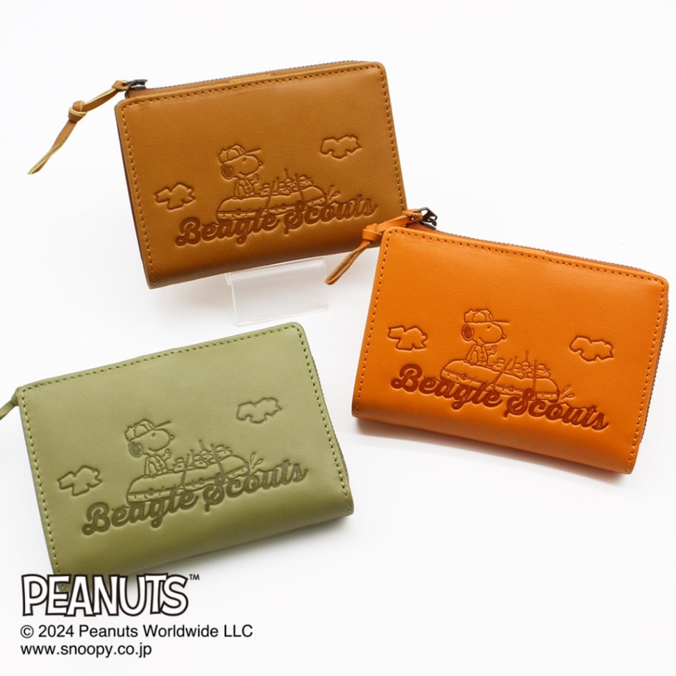 PEANUTS/SNOOPY】スヌーピーの二つ折り財布 【Beagle Scouts