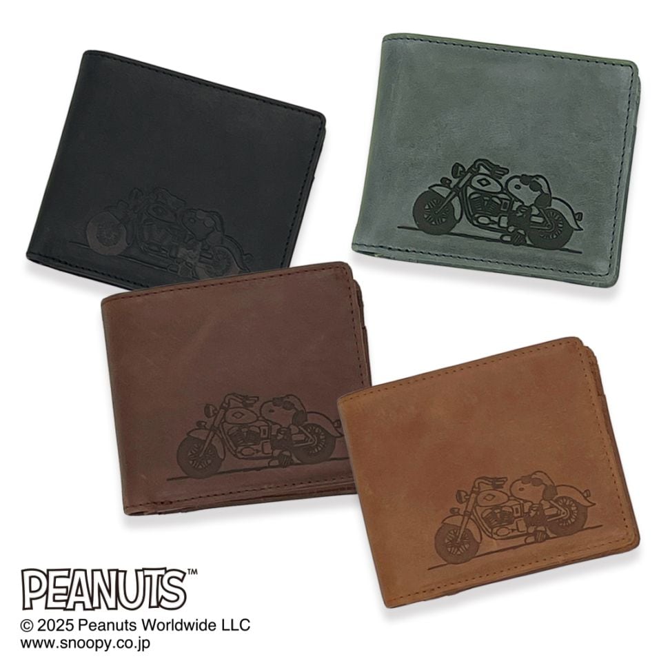 PEANUTS/SNOOPY】スヌーピーの二つ折り財布【JOE COOL】［sp-73322］