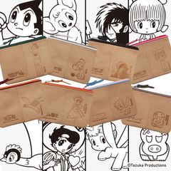 【手塚治虫キャラクター】本革 ポーチ 鉄腕アトム ジャングル大帝 ブラック・ジャック 火の鳥 リボンの騎士 ユニコ ヒョウタンツギ ナダヤ [tezuka-002]|手治虫キャラクター|ナダヤキャラク