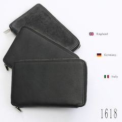 【1618】黄金比　長財布 メンズ 財布　ブライドルレザー　ドイツボックスカーフ イタリアンレザー 本革　牛革　 