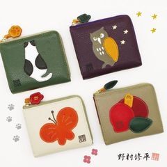 野村修平】麻卯 オープン束入れ 長財布 本革 うさぎ[nom-80232]